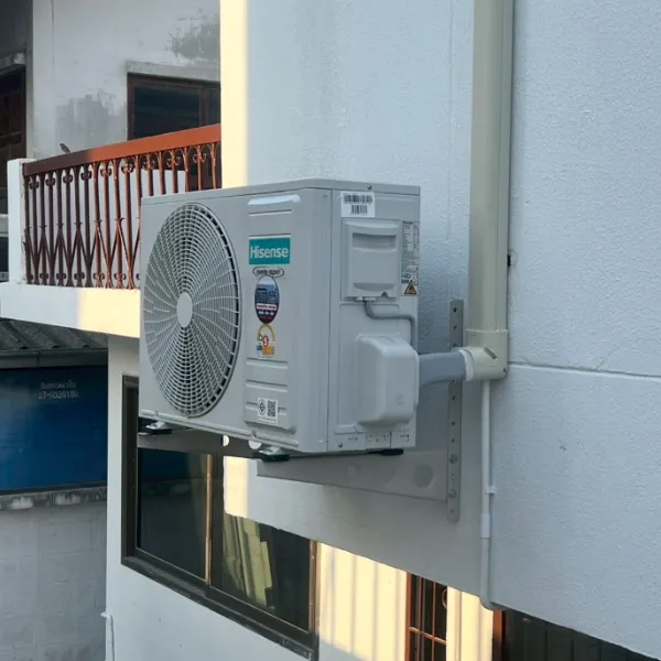 ติดตั้งคอมเพรสเซอร์ภายนอก